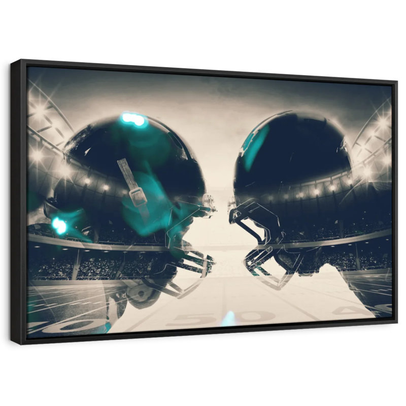 «Football Clash», reproduction sur toile, H 9 po x l 13 po