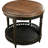 Gingras Round Plank Top End Table-958564363