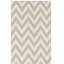 Tapis gris / ivoire en laine et coton tissé à la main Vanderhoof-22512903