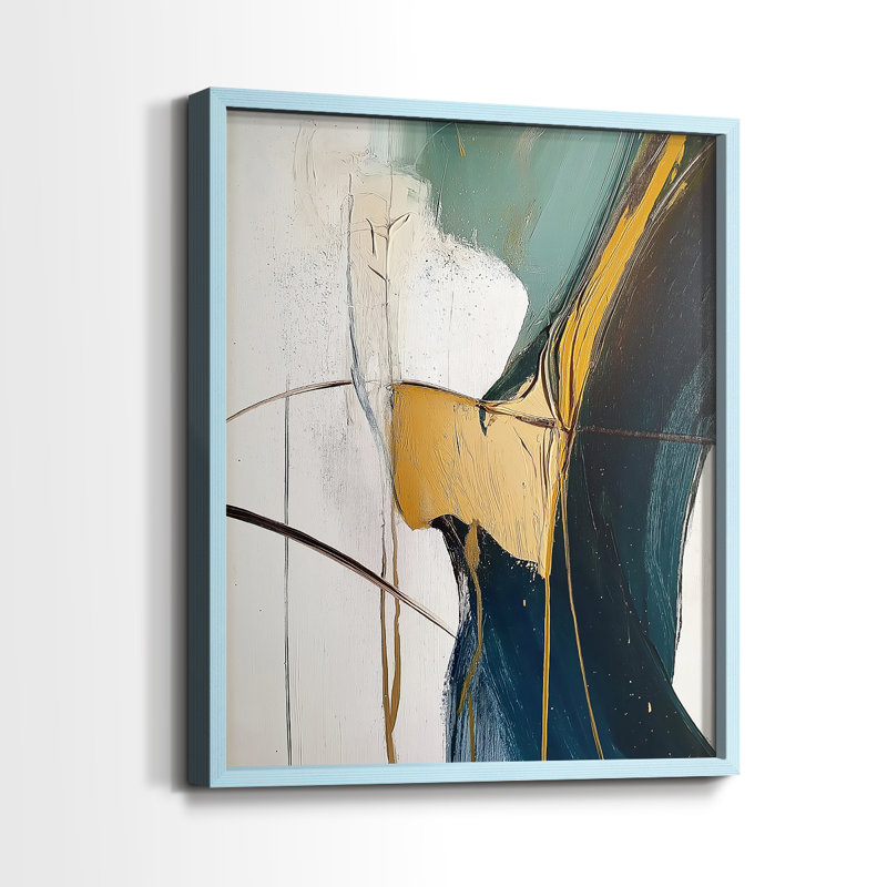 Série ABSTRACT DCxxxix - reproduction encadrée de qualité supérieure - prête à être accrochée - aucun clou requis