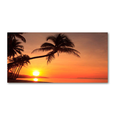 Sunset Beach - Wrapped Canvas Print