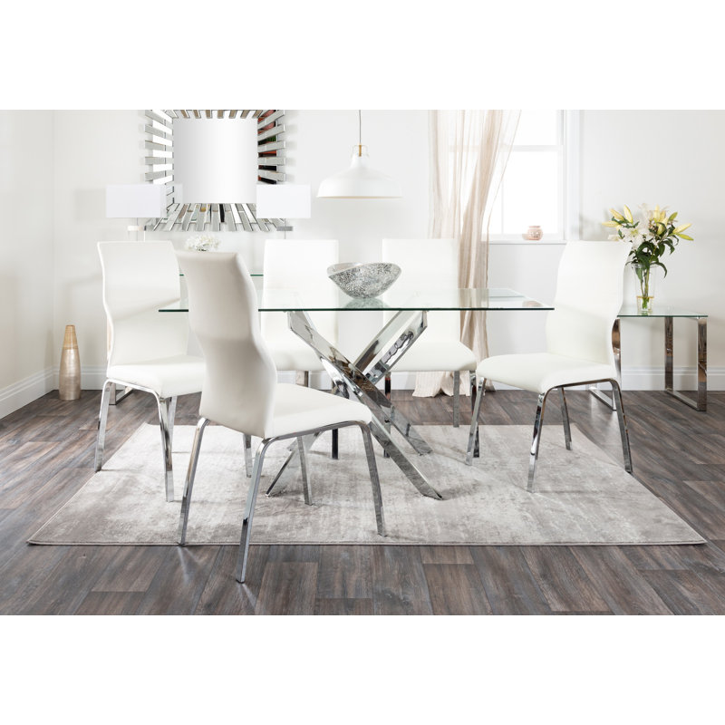 Edzard 6 - Person Dining Set, White