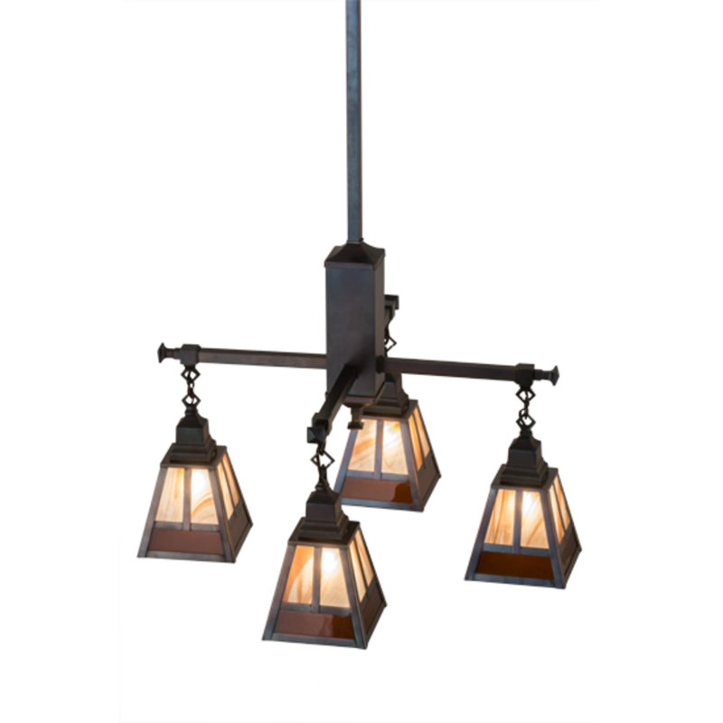 T" Mission" 4 - Light Chandelier