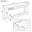 Console / canapé avec tiroirs de rangement et tablette inférieure pour le vestibule-1714701675
