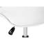 Chaise de bureau juvénile avec hauteur réglable - ergonomique, pivotante, structure en métal blanc