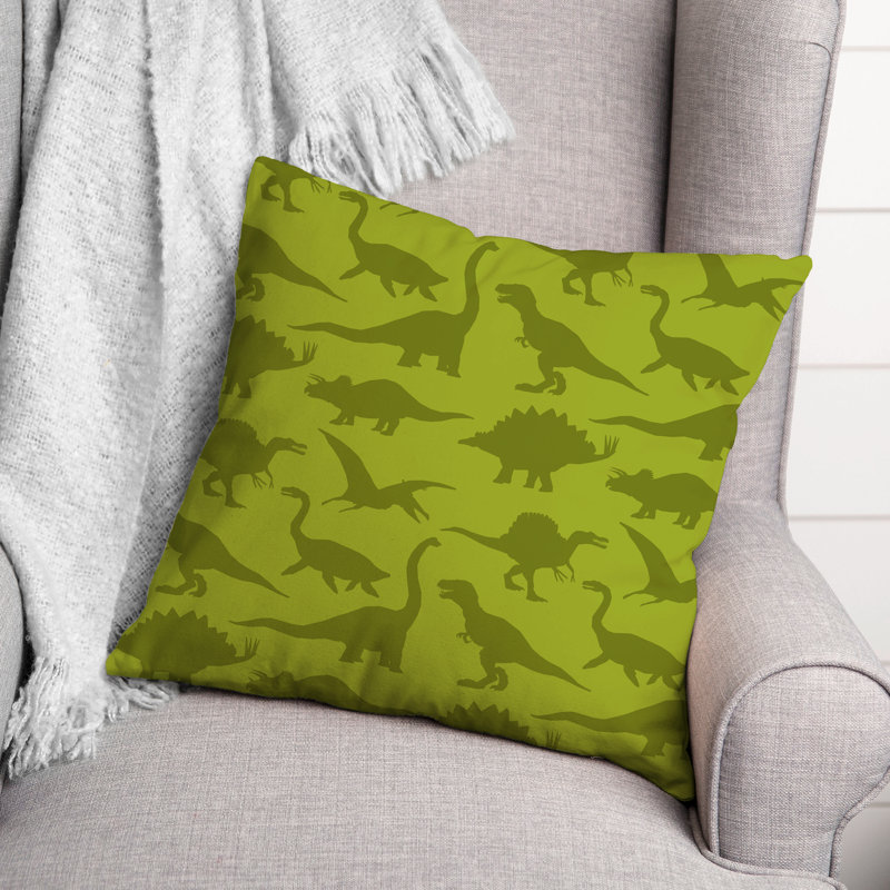 Housse de coussin carrée/insert, Vert / citron