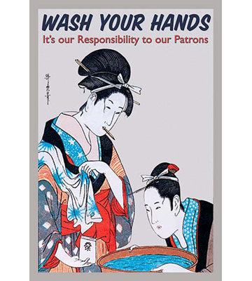 « wash your hands » par wilbur pierce-impression publicitaire