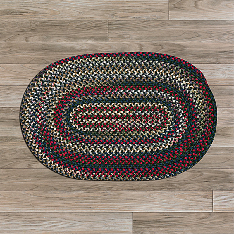 Tapis réversible Roxborough Park - Thyme Gtreen, Ovale 7 pi x 9 pi