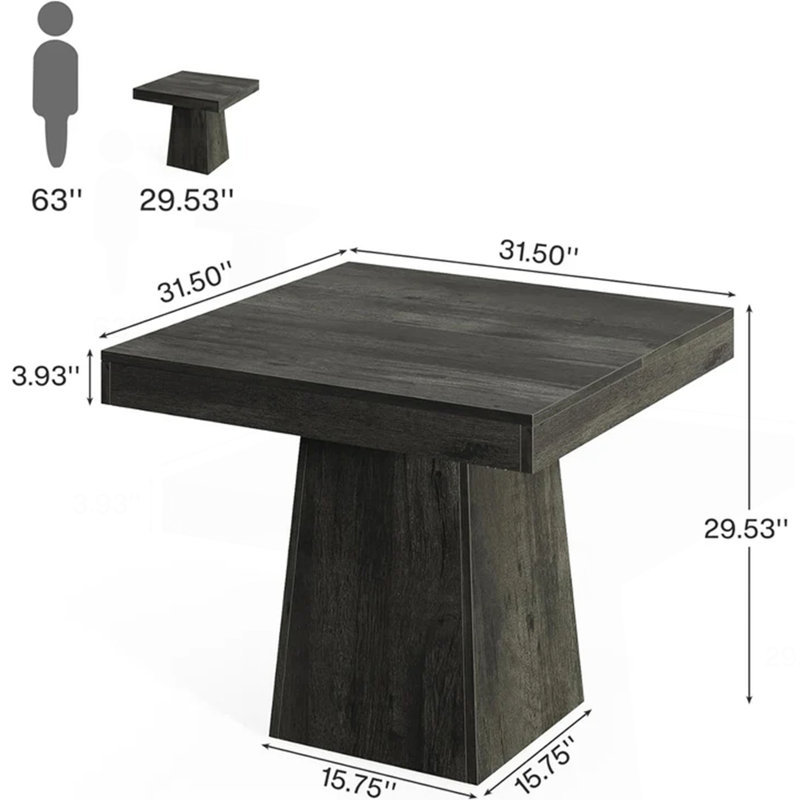 Table de conversation, table de cuisine, table de salle à manger carrée, petite table de conférence