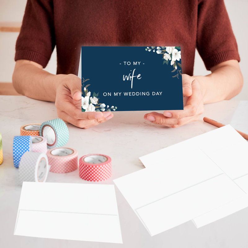 Carte de mariage floral