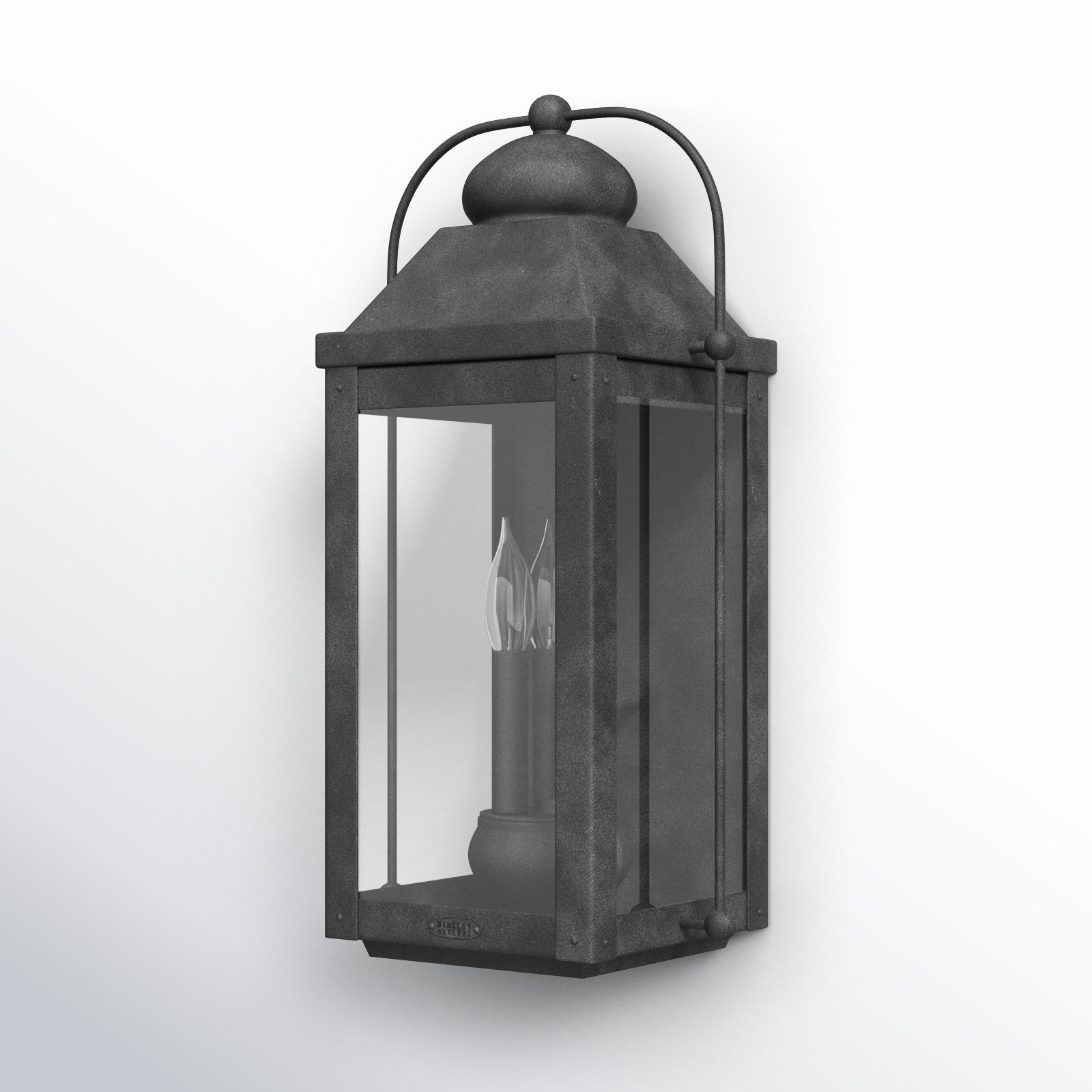Anchorage 4 - Bulb Outdoor Wall Lantern, Aged Zinc, 4