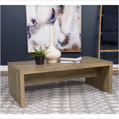 Table basse rectangulaire en bois d'ingénierie