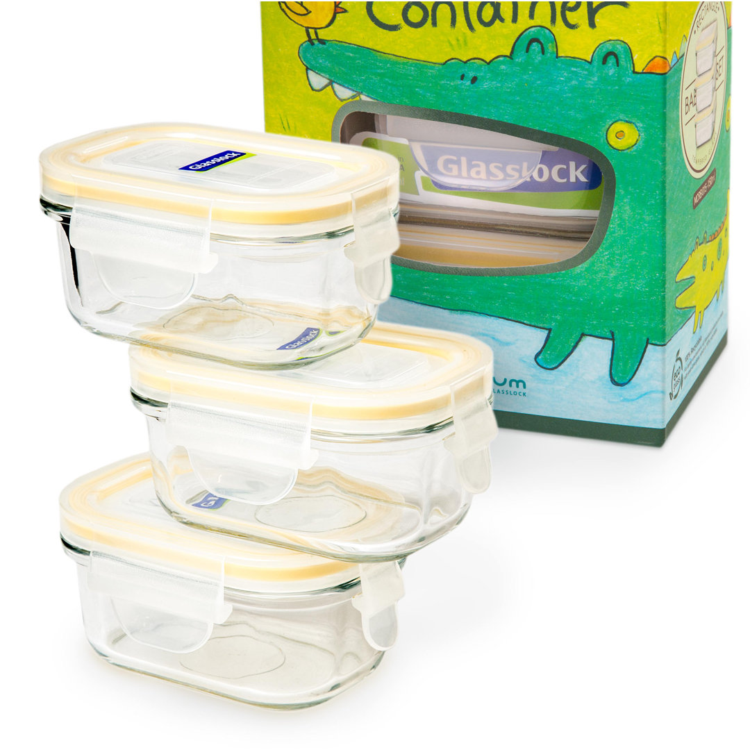 Yum Yum Glass Food Storage Container Glasslock