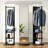 69"X16" 360掳 Rotating Solid Wood Full-Length Accent Mirror - Hook Storage Rack Coat Rack-868952359-868952358