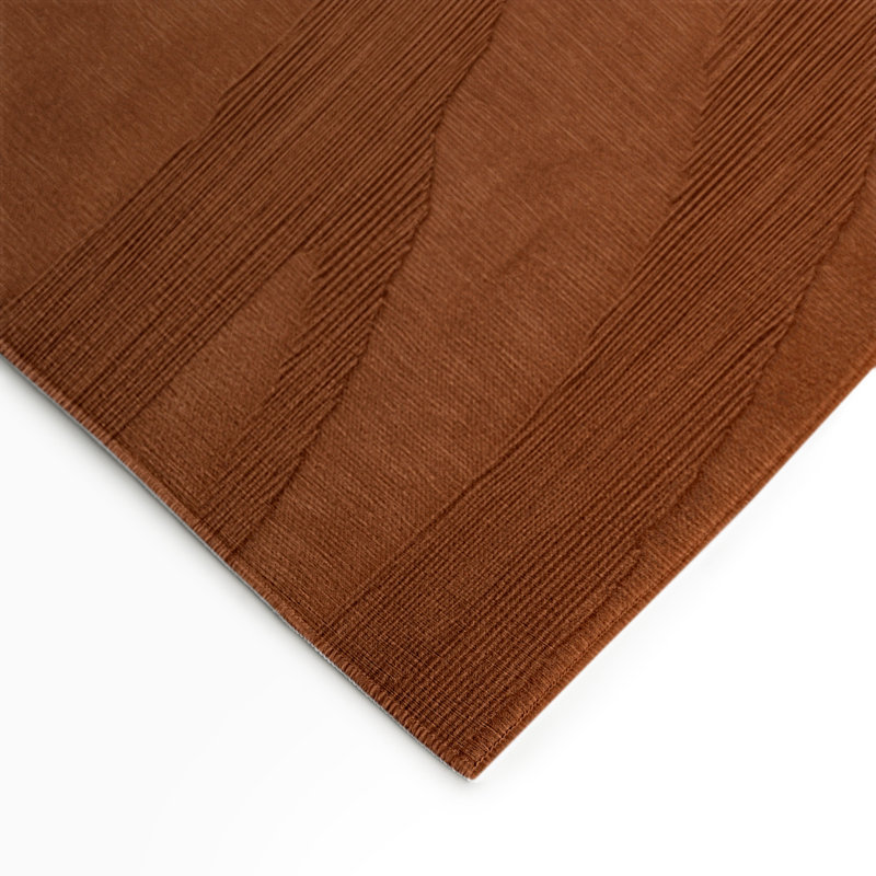 Tapis brun abstrait intérieur et extérieur, Rectangulaire 3 pi x 5 pi