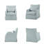 Fauteuil pivotant à jupe Martha Stewart Bedford-1799641245