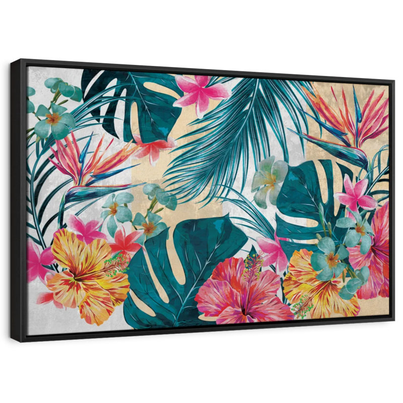 Impression sur toile Tropical Flora, H 9 po x l 13 po