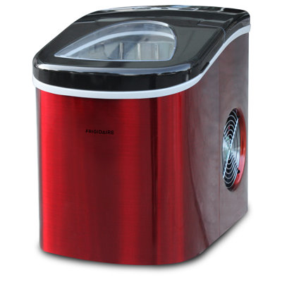 Ice Maker with 26 lbs. Capacity Countertop Stainless Steel Ice Maker with Transparent Window