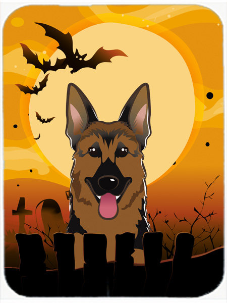 Eila German Shepherd Glass Cutting Board