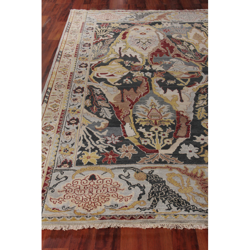 Jurassic Hand Knotted Wool Oriental Area Rug, Rectangle 9' x 12'