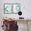  "Abstract Splatter Green", ensemble de 2 toiles flottantes encadrées par June Erica Vess-812618301-812618273