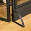 Doline 4 Panel Steel Fireplace Screen