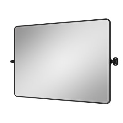 Tilt Bathroom Mirror with Tempered Glass