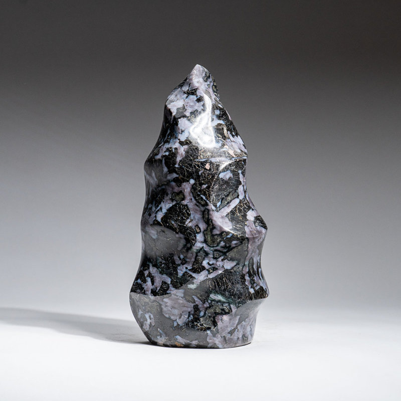 Genuine Polished Indigo Gabbro Flame Freeform (2.2 Lbs)