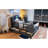 Twin Wood Platform Bed With Led Lighting, Multi-Purpose Headboard, Guardrail And 2 Drawers In Gray Color Built-In , Versatile-1710237811
