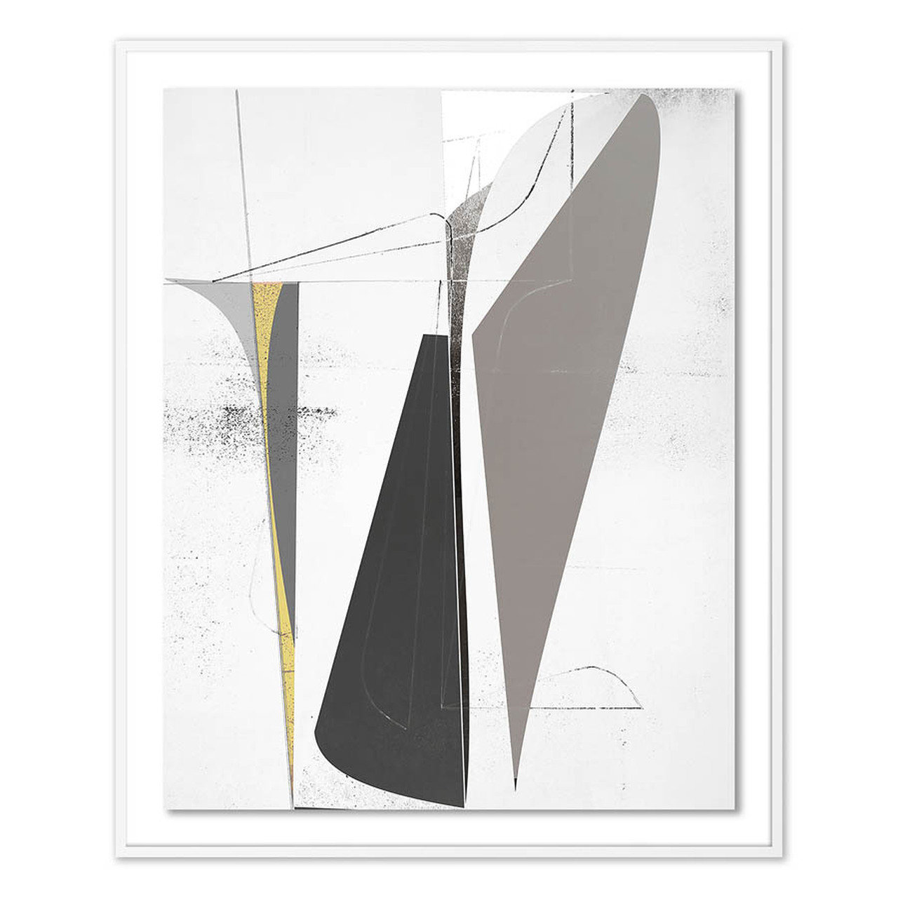 Bangbouh Studio "Ando" Print, 60" H x 49" W x 2.5" D, White
