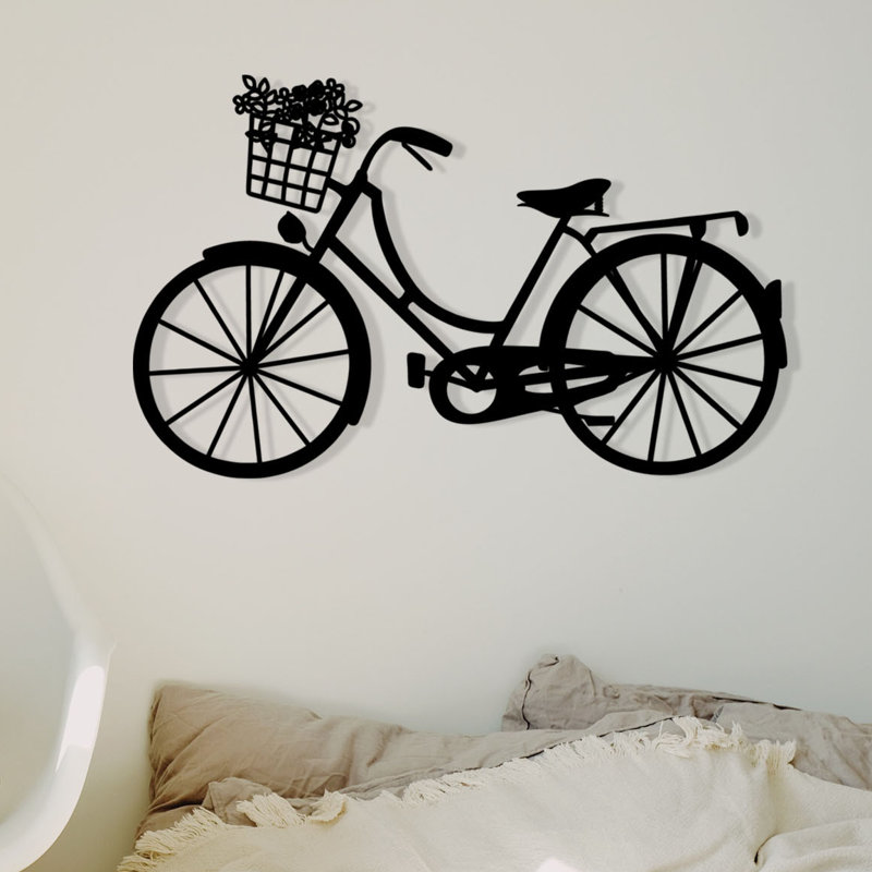 Stylish Decorative Metal Wall Accessory, Black, 25.6 x 15.7 inches | 100% Metal Construction, Thickness: 0.05 inches | Perfect for Home Decor, Modern Aesthetic, Durable & Eye-Catching Design