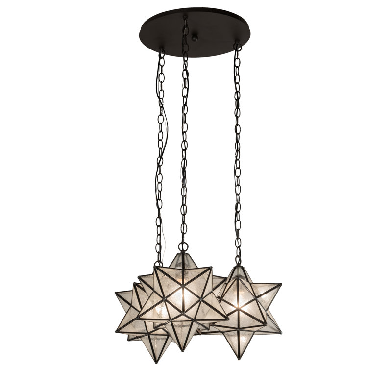 Luminaire suspendu à trois lumières Bungalow Rose