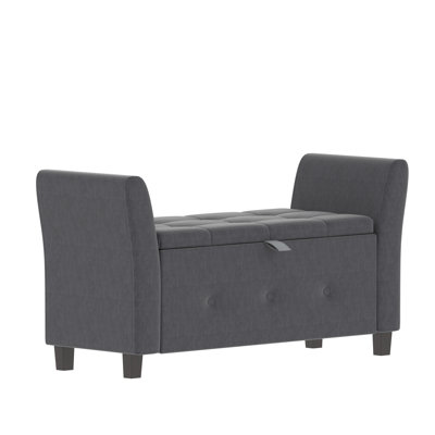 Charlotte Upholstered Storage Ottoman, Toy Storage, Stool, Seat, UKFR Certified