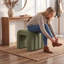 Modern U-Shaped Upholstered Footstool-503576224