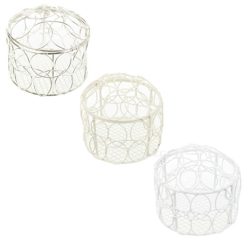 Menton Decorative Bird House Or Cage, Silver