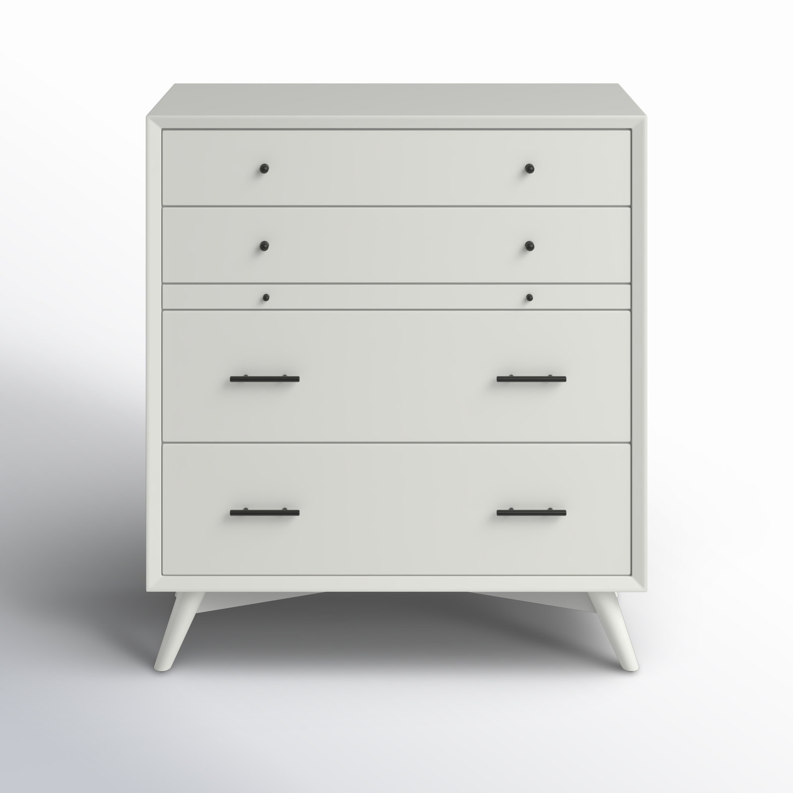 Williams 4 Drawer 38'' W Solid Wood Chest, White