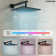 Thermostatic Digital Shower System Set, 12" LED Rainfall Shower Head with 4-Function Handheld Shower