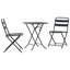 Vidaxl Bistro Set Folding 3 Pcs Steel-117955441