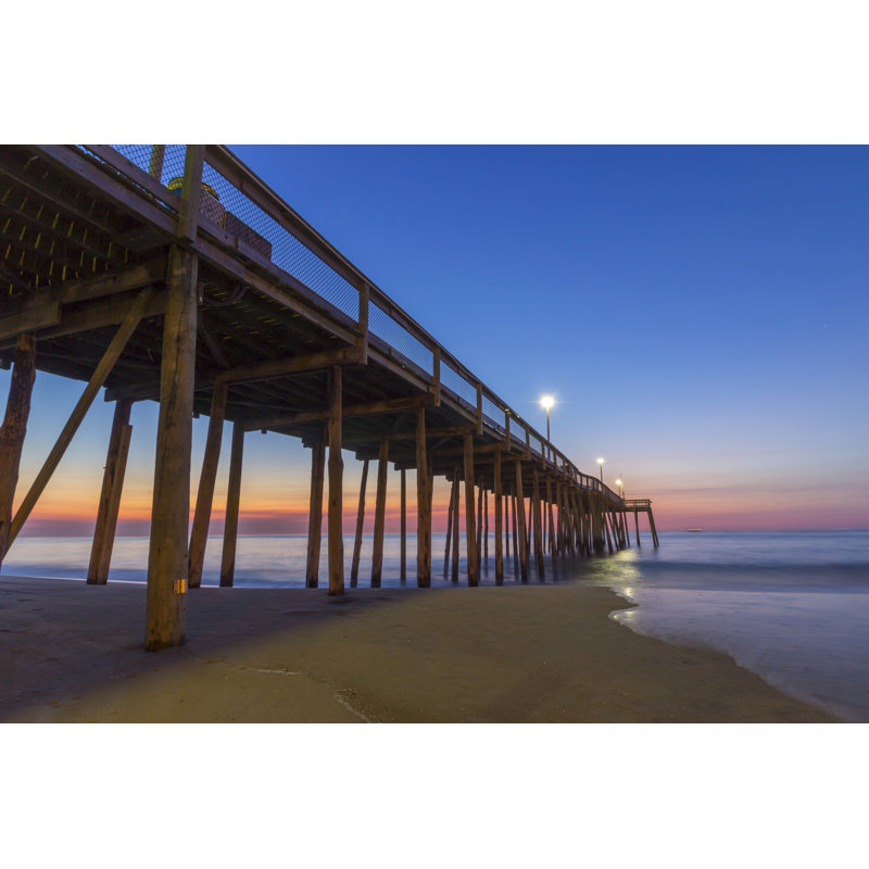 Maryland Beach Pier - Wrapped Canvas Print, 20cm H x 30cm W x 3.8cm D