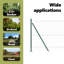 Hexagon Fence Green Steel-1297410149