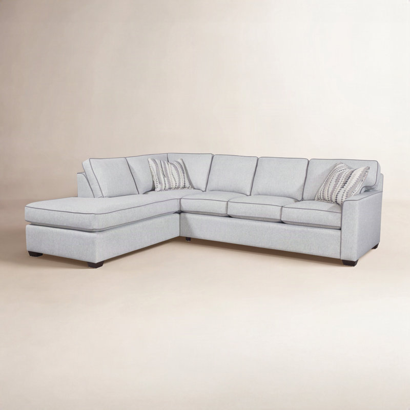 Easton 2 - Piece Sectional with Gel Memory Foam Mattress Type, Right Hand Facing, Mulberry Solid; 0812-13, Java