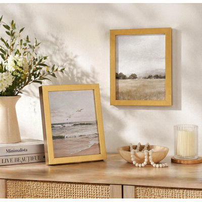 Picture Frame Set with Mat, Real Glass, Gallery Wall Frames