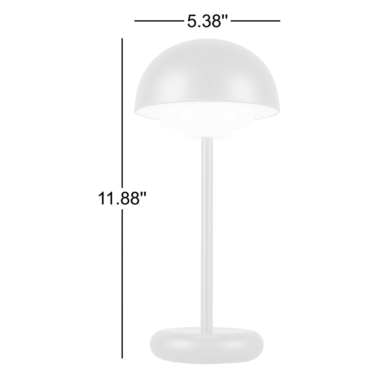 Hinata 5-In LED Table Lamp, Navy Blue