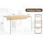 Table basse avec côtés en verre trempé solide et transparent - Coussinets en bas, amplement d'espace pour la décoration des boissons, coussinets à assemblage rapide, magazines de 27,5 pouces de large, grande surface rapide