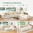 Bouley U-shaped Corduroy Modular Sectional Cloud Couch-102507035