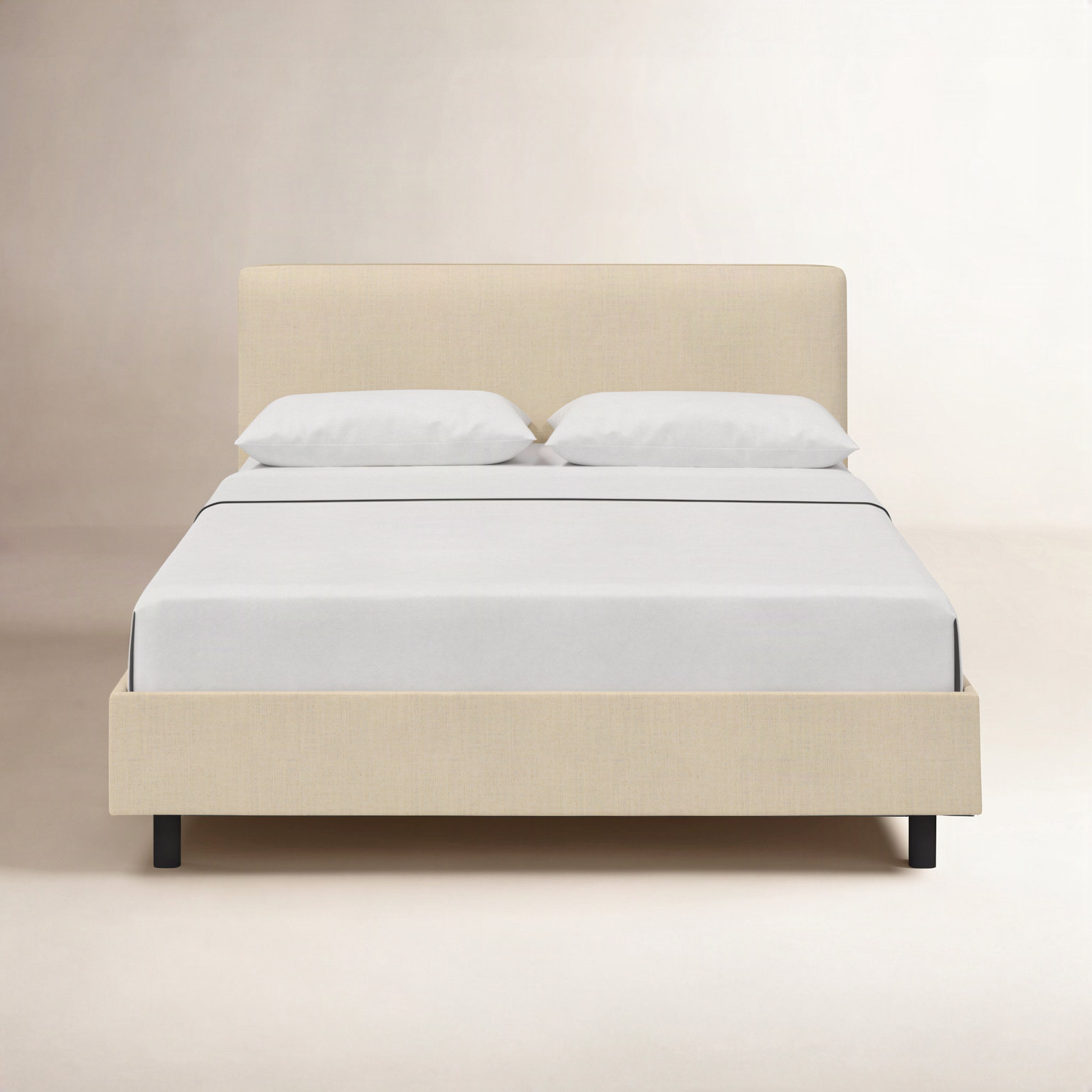 Eisley Cotton Upholstered Bed, Twin, Solaz Pepper