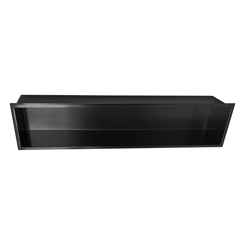 Niche de douche 12 po x 36 po Noah, Noir mat