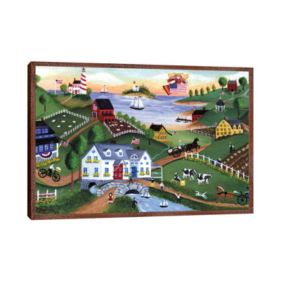 Yesteryear Village 1 Piece Painting on Canvas
