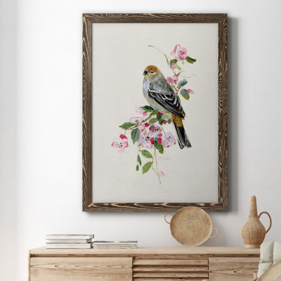 «Spring Song Goldfinch», reproduction d'art sur toile encadrée