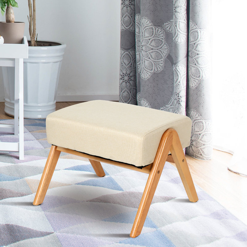 Repose-pieds Carmer, Beige